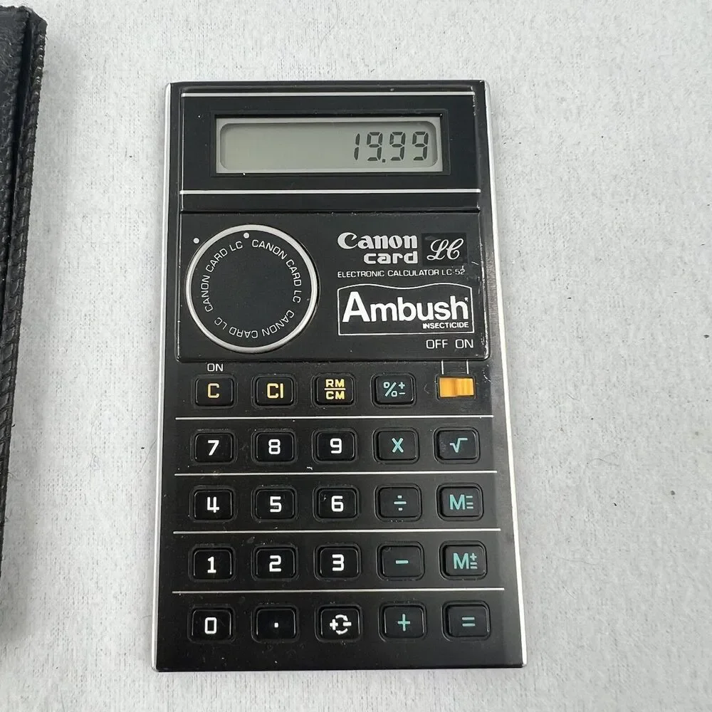 Vintage Canon Card LC-52 Ambush Calculator